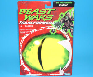 TRANSFORMERS BEAST WARS CARDBACK UNCUT FILE CARD DELUXE CLASS RHINOX 1996 HASBRO