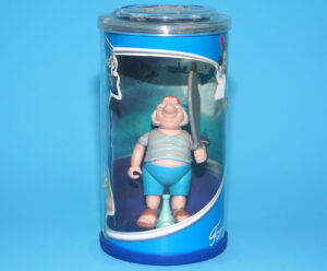 DISNEY HEROES PETER PAN ACTION FIGURE PIRATE SMEE 100% COMPLETE MIB TUB BOX 2003 FAMOSA
