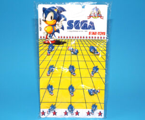 SEGA SONIC THE HEDGEHOD LAPEL PIN MOC MOSC SEALED PACK 1993 STAR TOYS
