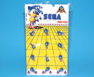 SEGA SONIC THE HEDGEHOD LAPEL PIN MOC MOSC SEALED PACK 1993 STAR TOYS