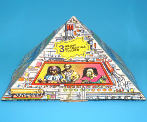 EXOGINI EMPTY PYRAMID BOX 40 FIGURES NO CONTENTS  1987 OTTO SIMON HOLLAND