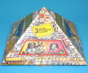 EXOGINI EMPTY PYRAMID BOX 40 FIGURES NO CONTENTS  1987 OTTO SIMON HOLLAND