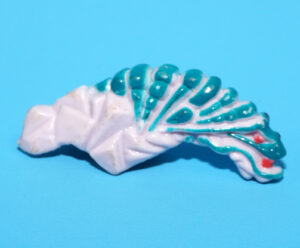 MIGHTY MAX ORIGINAL SPARE PART DOOM ZONE ICE ALIEN ALIENS HEAD 1992 BLUEBIRD TOYS