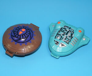 GALAXY WAR STRIKER SPACE ROBOTS PLAYSETS (2X) NEAR COMPLETE 1993 HINSTAR MIGHTY MAX KO