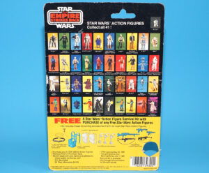 STAR WARS ESB LEIA HOTH OUTFIT CARDBACK CARD 41-BACK 1980 KENNER