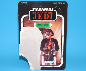 STAR WARS ROTJ LANDO CALRISSIAN SKIFF GUARD CARDBACK CARD 65-BACK 1983 KENNER