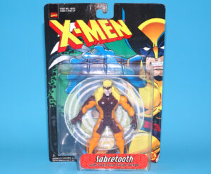 MARVEL X-MEN SABRETOOTH SNARL & SWIPE ACTION MOC MOSC US CARD 1998 TOY BIZ