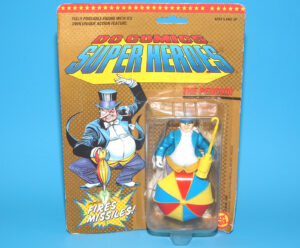DC COMICS SUPER HEROES THE PENGUIN FIRES MISSILES MOC MOSC US CARD 1989 TOY BIZ