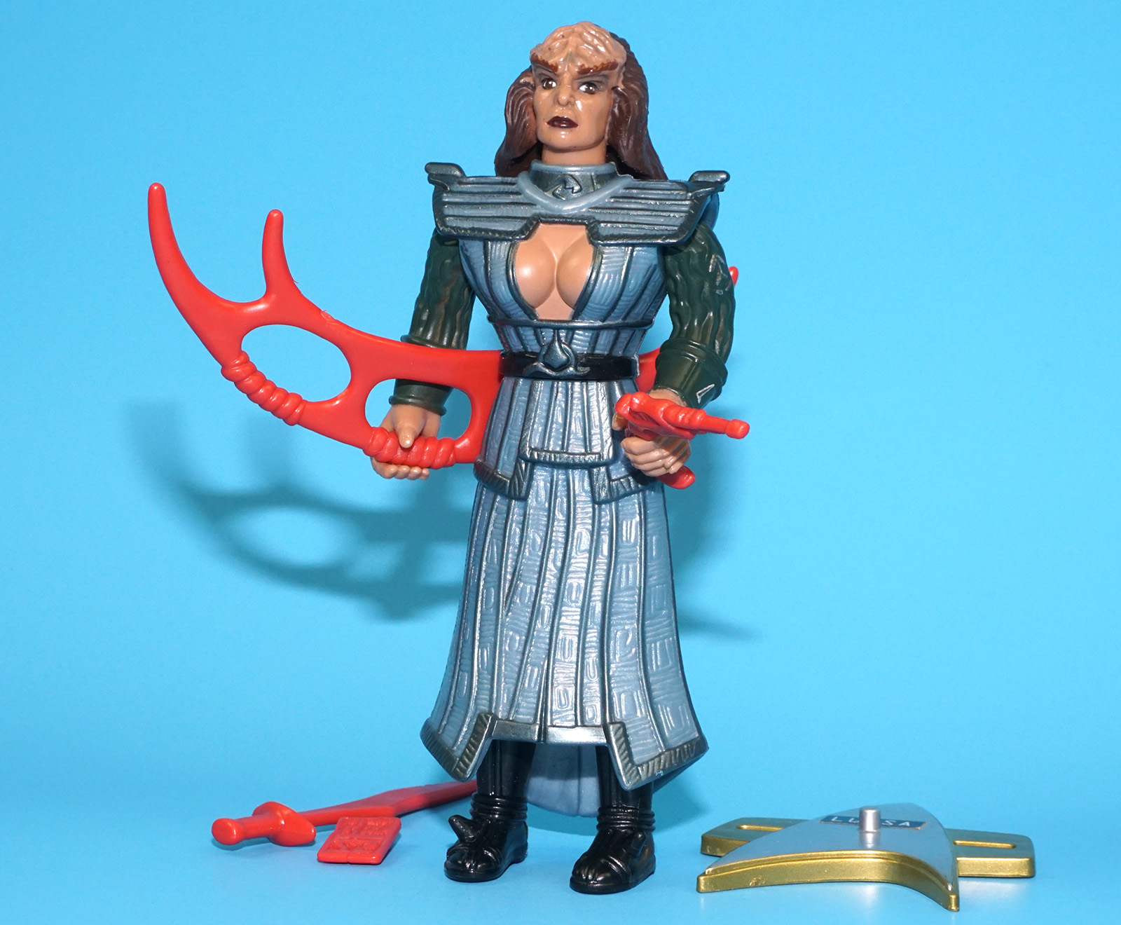 STAR TREK GENERATIONS LURSA KLINGON WARRIOR 100% COMPLETE 1994 PLAYMATES - Image 3