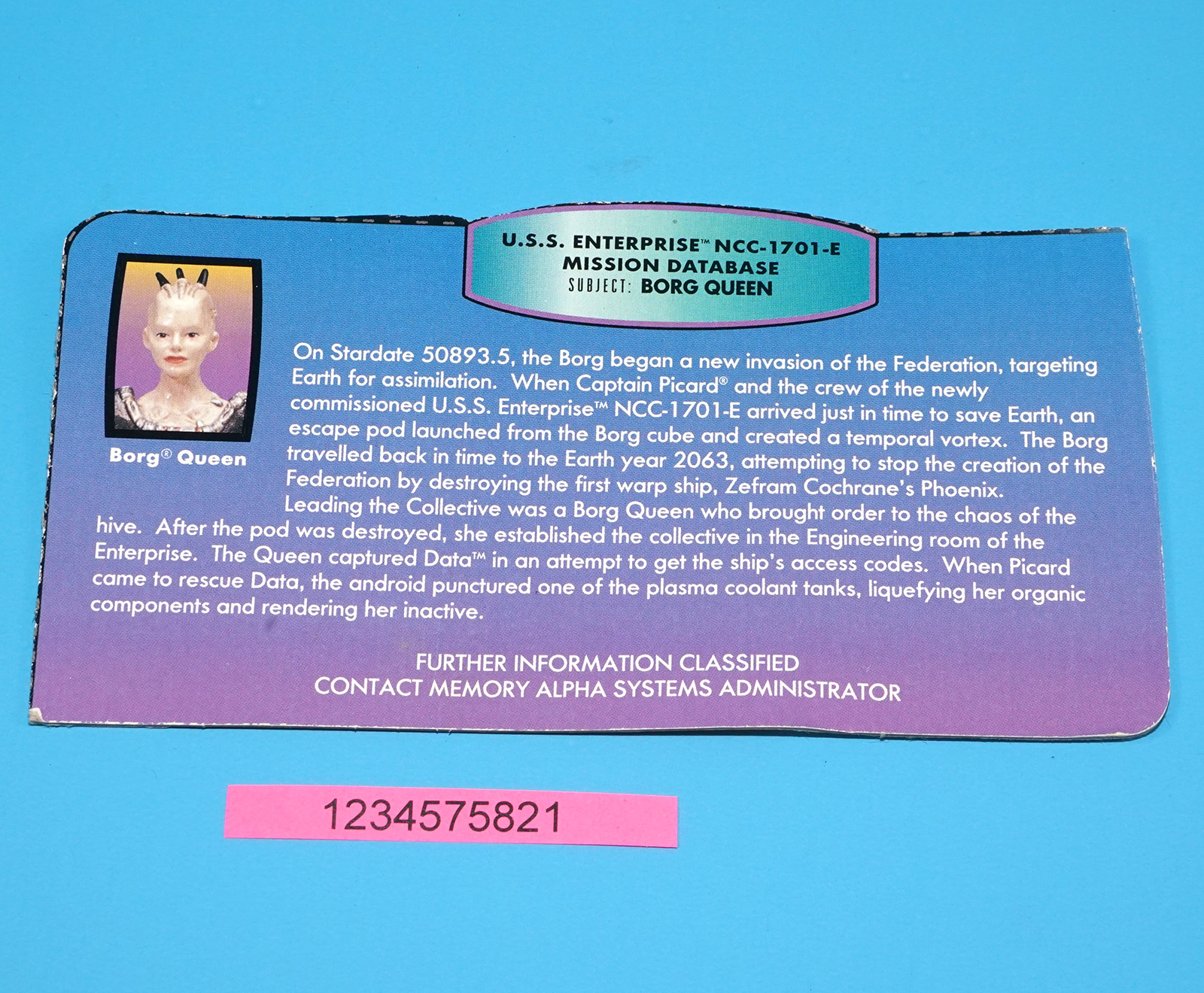 STAR TREK WARP FACTOR SERIES 5 FIRST BORG QUEEN 100% COMPLETE 1998 PLAYMATES - Image 5