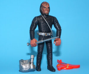 STAR TREK TNG NEXT GENERATION LIEUTENANT WORF STARFLEET RESCUE OUTFIT NEAR COMPLETE 1994 PLAYMATES