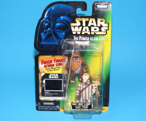 STAR WARS POTF2 EWOKS WICKET & LOGRAY MOC MOSC US FREEZE FRAME CARD 1997 KENNER