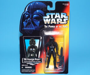 STAR WARS POTF2 TIE FIGHTER PILOT MOC MOSC US CARD 1995 KENNER