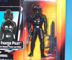 STAR WARS POTF2 TIE FIGHTER PILOT MOC MOSC US CARD 1995 KENNER