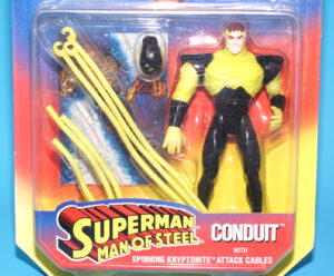 SUPERMAN MAN OF STEEL CONDUIT MOC MOSC US CARD 1995 KENNER