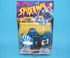 MARVEL SPIDER-MAN ANIMATED SERIES MOTORIZED VENOM ASSAULT RACER MOC MOSC US CARD 1995 TOY BIZ