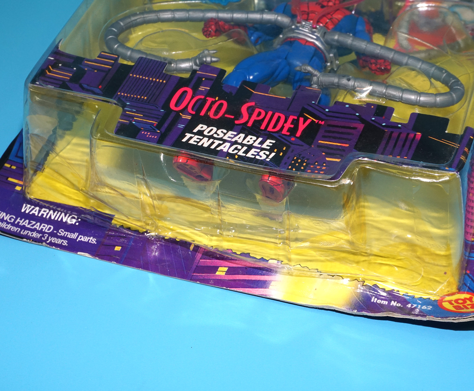 MARVEL SPIDER-MAN ANIMATED SERIES OCTO-SPIDEY MOC MOSC US CARD 1995 TOY BIZ - Image 7