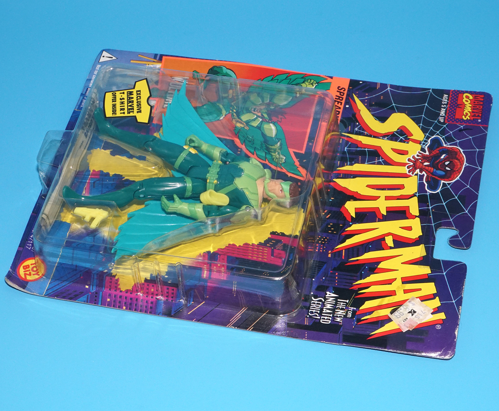 MARVEL SPIDER-MAN ANIMATED SERIES VULTURE MOC MOSC US CARD 1995 TOY BIZ - Image 5