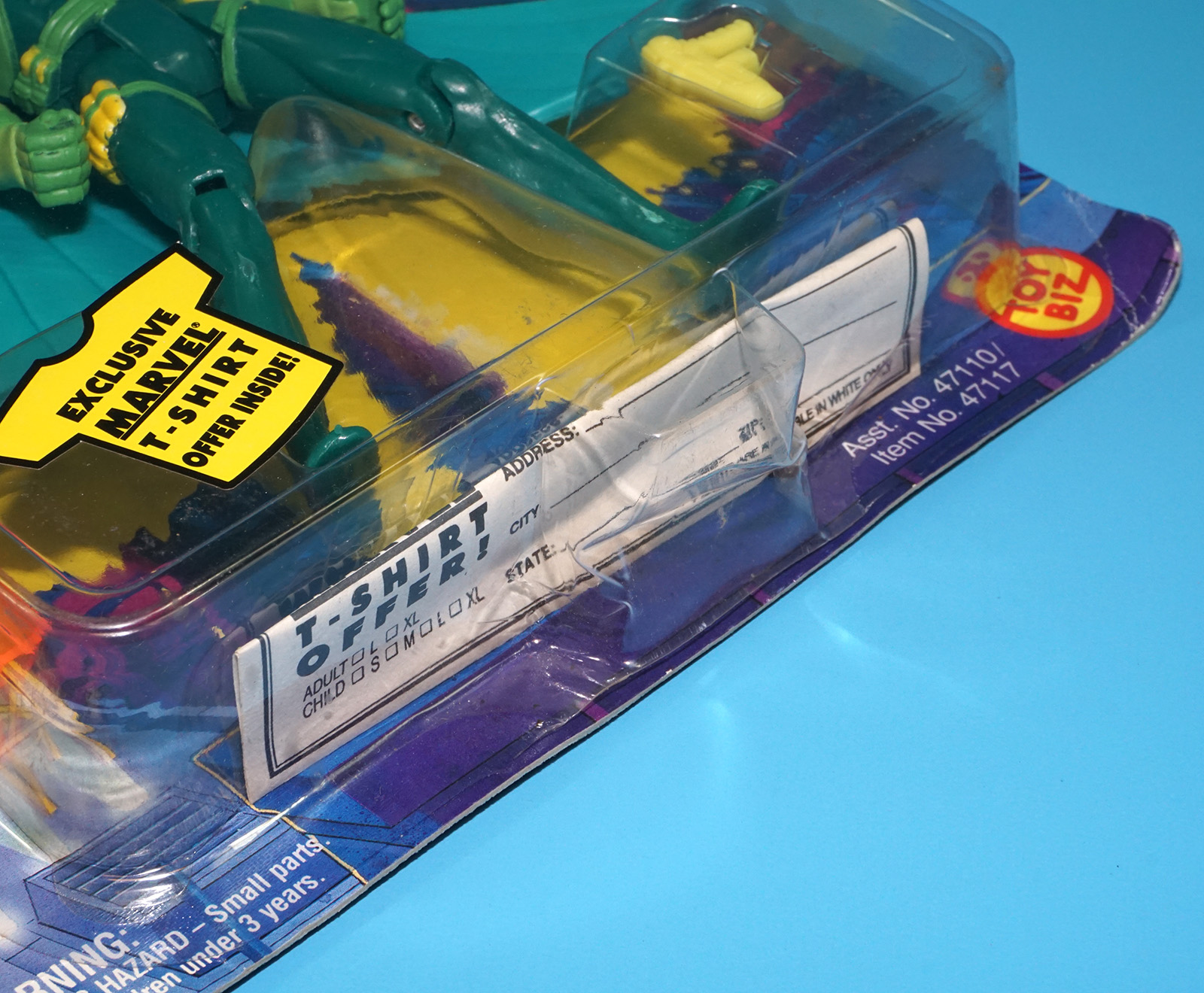 MARVEL SPIDER-MAN ANIMATED SERIES VULTURE MOC MOSC US CARD 1995 TOY BIZ - Image 7