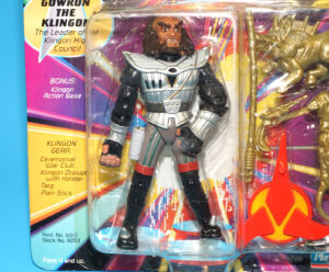 STAR TREK TNG NEXT GENERATION GOWRON THE KLINGON MOC MOSC US CARD 1992 PLAYMATES