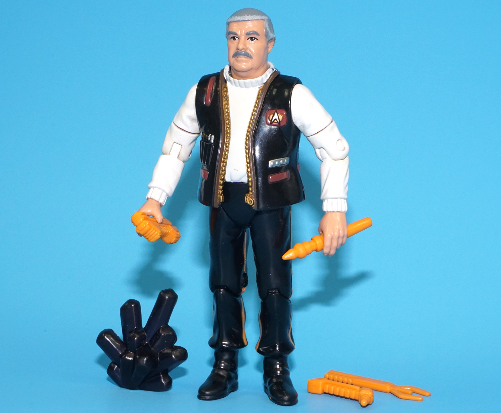 STAR TREK TNG NEXT GENERATION CAPTAIN SCOTT 100% COMPLETE 1993 PLAYMATES - Image 2