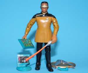STAR TREK TNG NEXT GENERATION LT. COMMANDER GEORDI LA FORGE IN DRESS UNIFORM 100% COMPLETE 1993 PLAYMATES
