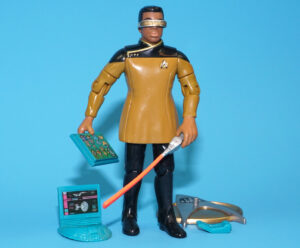 STAR TREK TNG NEXT GENERATION LT. COMMANDER GEORDI LA FORGE IN DRESS UNIFORM 100% COMPLETE 1993 PLAYMATES