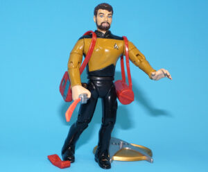 STAR TREK TNG NEXT GENERATION LIEUTENANT THOMAS RIKER 100% COMPLETE 1993 PLAYMATES