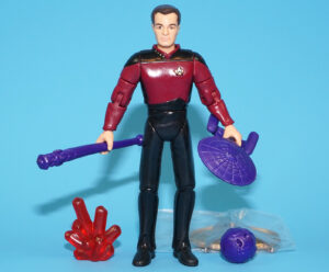 STAR TREK TNG NEXT GENERATION Q MISCHIEVOUS OMISCIENT BEING 100% COMPLETE 1993 PLAYMATES