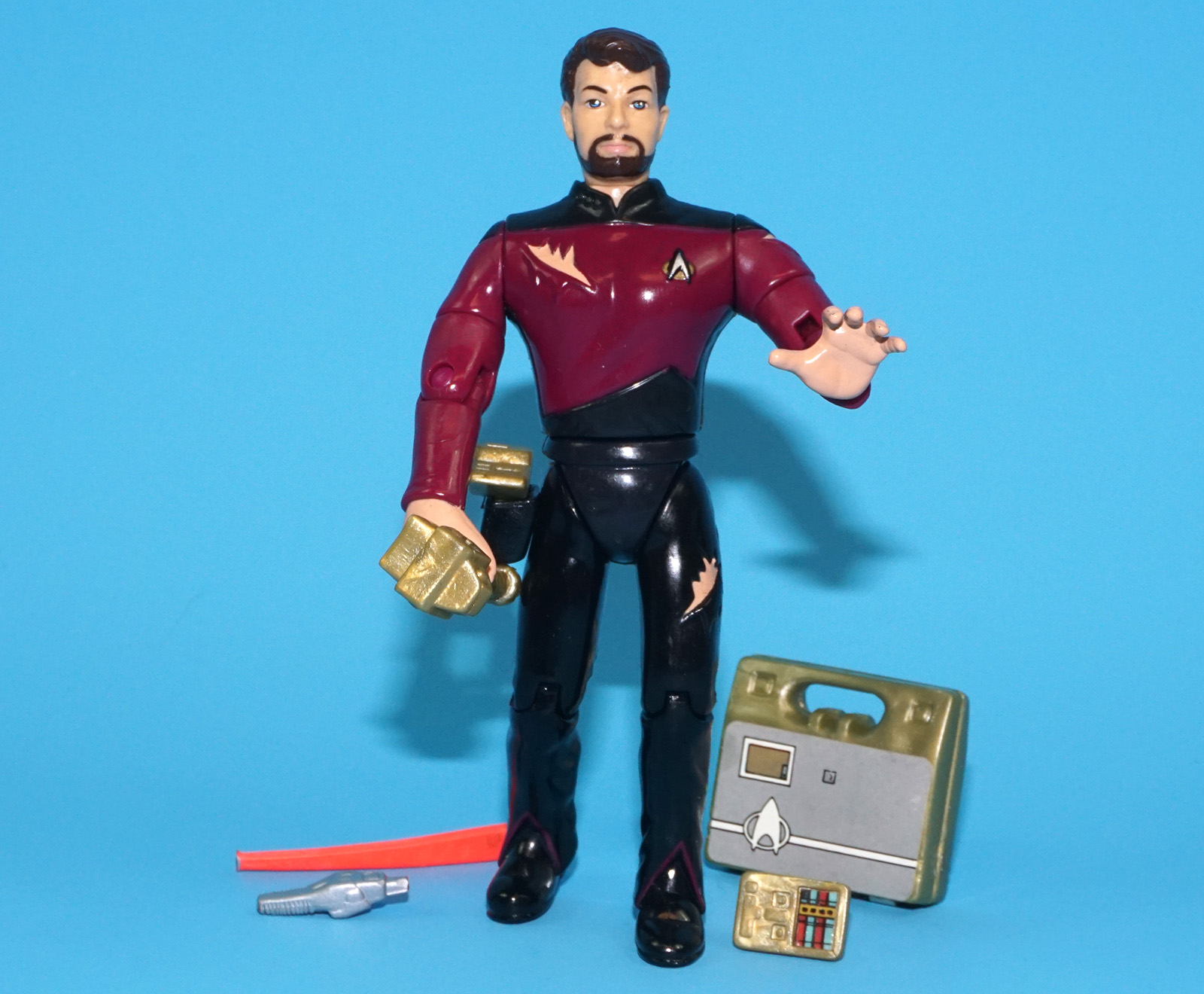 STAR TREK TNG NEXT GENERATION COMMANDER RIKER 100% COMPLETE 1993 PLAYMATES READ