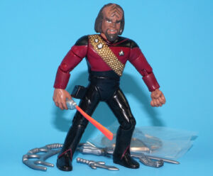 STAR TREK TNG NEXT GENERATION LIEUTENANT (JG) WORF 100% COMPLETE 1993 PLAYMATES
