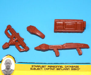 STAR TREK ORIGINAL SPARE PART DS9 CAPTAIN BENJAMIN SISKO ACCESSORIES LOT 1997 PLAYMATES