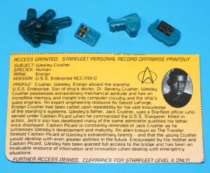 STAR TREK ORIGINAL SPARE PART TNG ENSIGN WESLEY CRUSHER ACCESSORIES LOT 1994 PLAYMATES