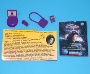 STAR TREK ORIGINAL SPARE PART TNG LT. COMMANDER DEANNA TROI ACCESSORIES LOT 1994 PLAYMATES