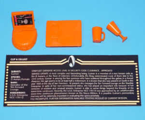 STAR TREK ORIGINAL SPARE PART TNG GUINAN ACCESSORIES LOT 1994 PLAYMATES