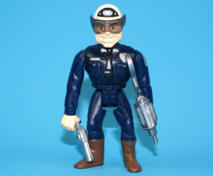 POLICE ACADEMY EUGENE TACKLEBERRY NEAR COMPLETE 1989 KENNER WORKS!