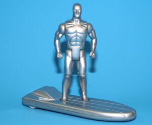 MARVEL SUPER HEROES SILVER SURFER ACTION SURFBOARD 100% COMPLETE 1993 TOY BIZ