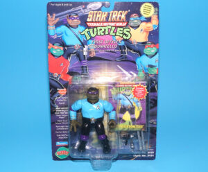 TMNT TEENAGE MUTANT NINJA TURTLES STAR TREK FIRST OFFICER DONATELLO MOC MOSC US CARD 1994 PLAYMATES
