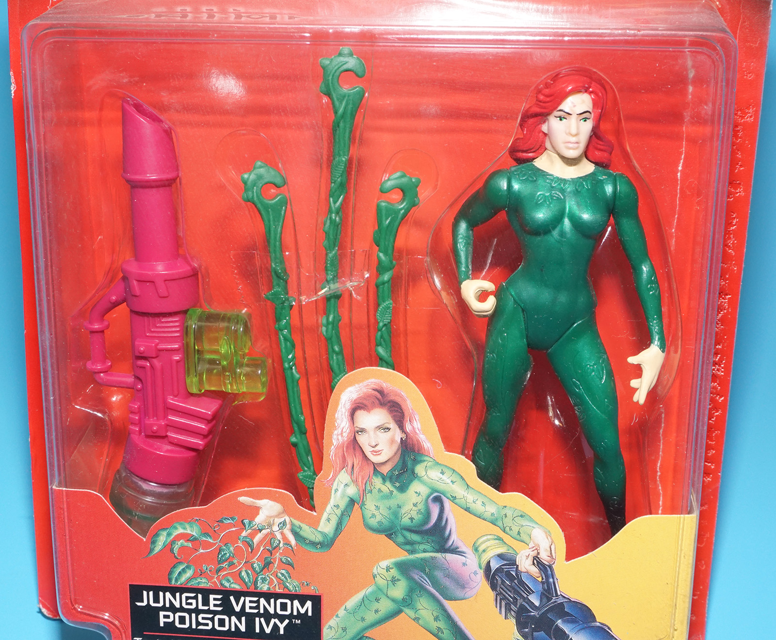 BATMAN & ROBIN JUNGLE VENOM POISON IVY MOC US CARD 1997 KENNER READ - Image 2