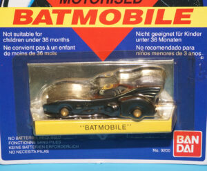 BATMAN THE MOVIE HI-SPEED MOTORISED BATMOBILE MOC MOSC EURO CARD 1989 BANDAI