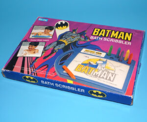 BATMAN BATH SCRIBBLER SET COMPLETE BOXED US BOX 1991 KID CARE