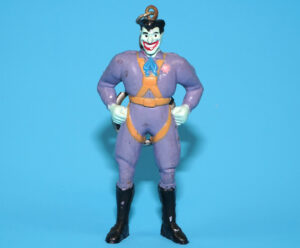 BATMAN KEYRING KEYCHAIN BTAS ANIMATED SERIES PVC MINI FIGURE THE JOKER 1995 BOOTLEG SUPER HEROES