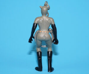 BATMAN KEYRING KEYCHAIN BTAS ANIMATED SERIES PVC MINI FIGURE CATWOMAN 1995 BOOTLEG SUPER HEROES