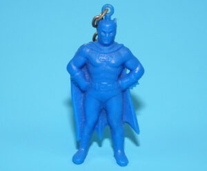 BATMAN KEYRING KEYCHAIN 1:32 SCALE PLASTIC TOY FIGURE 1960s HOLLAND
