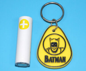 BATMAN KEYRING KEYCHAIN DUTCH PROMOTIONAL ‘BATMAN’ TAFEL-AROMA 1966 HONIG PROMO HOLLAND