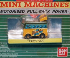 TMNT TEENAGE MUTANT NINJA TURTLES MINI MACHINES PARTY VAN MOC MOSC EURO HERO CARD 1988 BANDAI