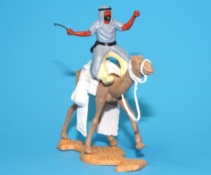 TIMPO TOYS SWOPPETS ARAB DESERT WARRIOR MOUNTED CAMEL RIDER 1960s ENGLAND READ
