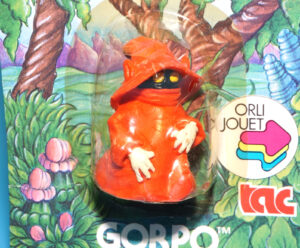 MOTU HE-MAN MASTERS OF THE UNIVERSE GOMME COLLECTIBLE ERASER GORPO ORKO MOC MOSC EURO CARD 1984 TAC FRANCE MATTEL READ