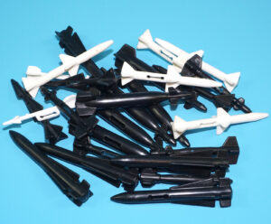 FLYING FIGHTERS SPARE PART LOT FIGHTER JET ROCKETS MISSILES 1989 HASBRO