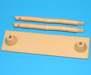 KARATE KID ORIGINAL SPARE PART SATO BREAK-AWAY CHAIN POLES & BASE 1986 REMCO